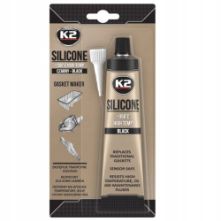 K2 Silikon czarny płynny wysokotemperaturowy do +350c 85g