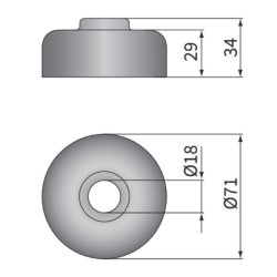 Reflektor lampa Fiat 126p R2 Wesem RE.02908