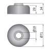 Reflektor lampa Fiat 126p R2 Wesem RE.02908