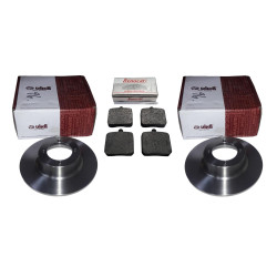 Komplet tarcze klocki hamulcowe Skoda 105 120