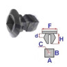 Spinka nadkoli Seat Ibiza Leon Skoda Fabia Felicia Octavia 10 szt