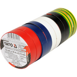 Taśmy izolacyjne 12mmx10mx0,13mm mix kolor