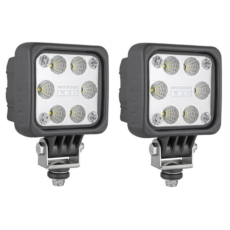 2x Lampa robocza halogen LED 3000lm 100x100x76 Wesem LED9B.53800