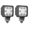 2x Lampa robocza halogen LED 3000lm 100x100x76 Wesem LED9B.53800