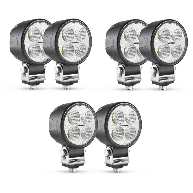Lampy robocze LED traktor ciągnik maszyny rolnicze zestaw BASIC 6szt CRC5H.53301 CRC5K.54801