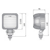 Lampa robocza LED 1500lm rozproszone 100x100 Deutsch Wesem LED1.46807