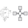 Lampa robocza LED 1500lm rozproszone 100x100 Deutsch Wesem LED1.46807