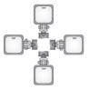 Lampa robocza halogen LED 2000LM 50* rozproszone 100x100 Wesem LED2F.47680