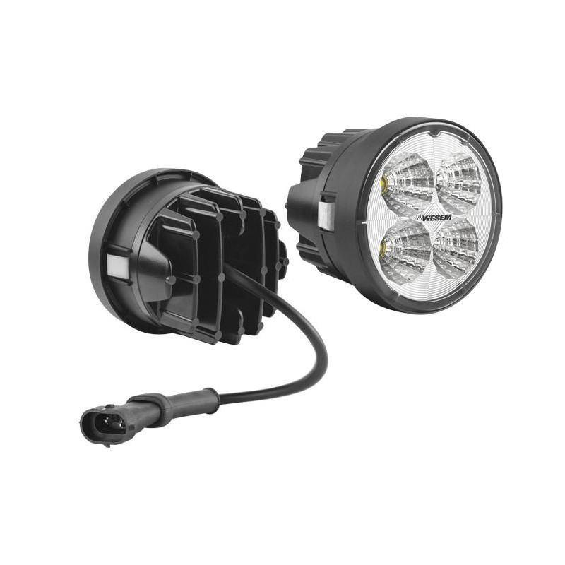 Lampa robocza halogen LED 2000lm wiązka 58* H9-H1 FENDT 500 700 CRC6H.58401
