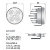 Lampa robocza halogen LED 2000lm wiązka 58* H9-H1 FENDT 500 700 CRC6H.58401
