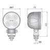 Lampa robocza LED 1000LM rozproszone 35* fi84 okrągła Wesem CRC5A.49401