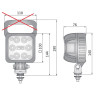 Lampa robocza halogen LED 1500LM skupione kąt 6* LED4F.47806