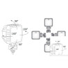 Lampa robocza halogen LED 1500LM skupione kąt 6* LED4F.47806