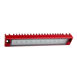 Lampa robocza halogen LED 1400lm kąt 30x7 boczna straż czerwona CRP1.54602