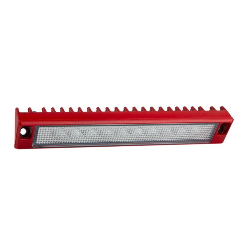 Lampa robocza halogen LED 1400lm kąt 30x7 boczna straż czerwona CRP1.54602