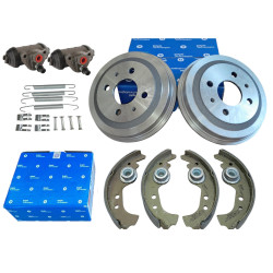 Bebny szczeki hamulcowe cylinderki sprezynki Fiat 126p FL EL tyl