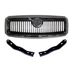 Atrapa grill maska przednia + wspornik uchwyt Skoda Fabia I 00-04r kpl