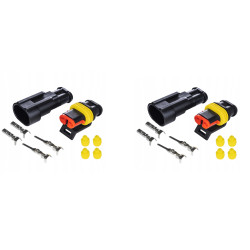 Złącze hermetyczne konektor superseal 2 PIN M+F samiec samica