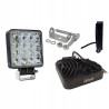 Lampa robocza 16 led 110x110 48W 12V 24V HOM E9 AMIO
