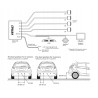 Zestaw czujnikow parkowania cofania Buzzer + 4 sensory czarne AMIO