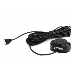 Zestaw czujnikow parkowania cofania Buzzer + 4 sensory czarne AMIO