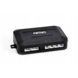Zestaw czujnikow parkowania cofania Buzzer + 4 sensory czarne AMIO