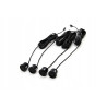 Zestaw czujnikow parkowania cofania Buzzer + 4 sensory czarne AMIO