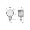 Lampa cofania robocza tyl LED CRC4 WESEM mała 1300lm 12V 24V