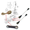 Mechanizm łącznik cięgna drążka zmiany biegów Audi A3 VW Golf IV Bora