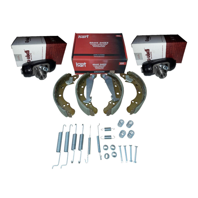 Szczęki + sprężynki + cylinderki hamulcowe Skoda Felicia 22,2 mm