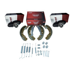 Szczęki + sprężynki + cylinderki hamulcowe Skoda Felicia 19,05 mm