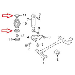 Sprężyny tylne + gumy poduszki Opel Astra G HB Liftback wzmocnione