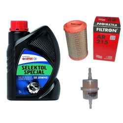 Olej Selektol Specjal 20w40 5l + filtr powietrza i paliwa Fiat 126p
