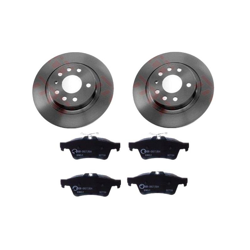 Tarcze klocki tył Opel Vectra C 2003-2008 278x12mm HART Tarcze klocki tył Opel Vectra C 2003-2008 278x12mm HART