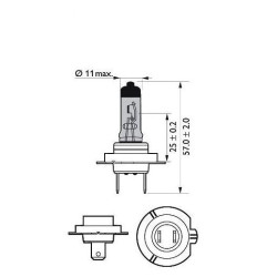 Żarówka halogenowa H7 12V 55W +50% HART