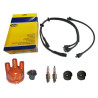 Przewody kable zapłonowe Magneti Marelli Fiat 126p STD Standard + świece Iskra + osłona świecy + kopułka + palec