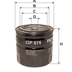 Filtr oleju OP 576 Fiat 127 Uno Seat