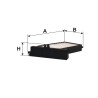 Filtr kabinowy Mitsubiski Galant VI K1170