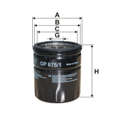 Filtr oleju OP 675/1 Ford Ranger