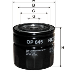 Filtr oleju Alfa Romeo 156 166 Volvo 340 343 440 OP645