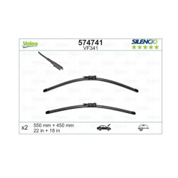 Wycieraczki przód Valeo BMW seria 1 F20 F21seria 2 F87 F22 F23 2010-..