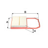 Filtr powietrza Seat Ibiza VW Polo AP183/8