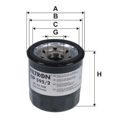 Filtr oleju Fiat Ducato Hyundai i10 i20 i30 Ceed II Picanto Rio OP595/2
