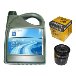 Olej polsyntetyk 10W40 10W-40 GM + filtr oleju Opel Astra Vectra Corsa