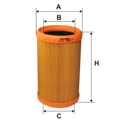 Filtr powietrza Renault Clio Twingo Nissan Kubistar AR349