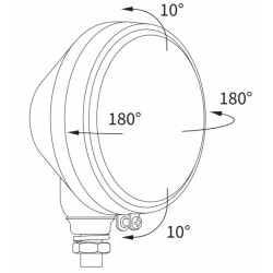 Reflektor przód H4  Ursus Żubroń Pronar Melex - komplet 2 sztuki RE.16510 RE.21210