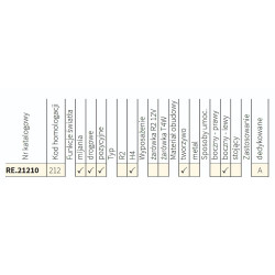 Reflektor przód H4  Ursus Żubroń Pronar Melex - komplet 2 sztuki RE.16510 RE.21210