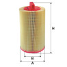 Filtr powietrza Mercedes W203 W204 W211 AK218/1
