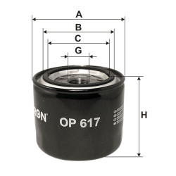 Filtr oleju OP 617 Mazda 3 5 6 Getz Optima