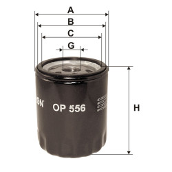 Filtr oleju BMW E21 E30 E12 E28 OP556